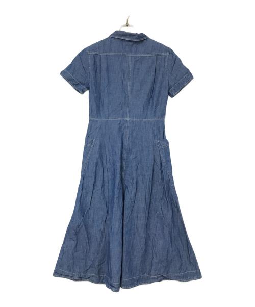 Ron Herman（ロンハーマン）Ron Herman (ロンハーマン) 半袖ハーフジップデニムワンピース インディゴ サイズ:XSの古着・服飾アイテム