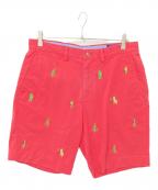 POLO RALPH LAURENポロ・ラルフローレン）の古着「刺繍チノショーツ」｜ピンク