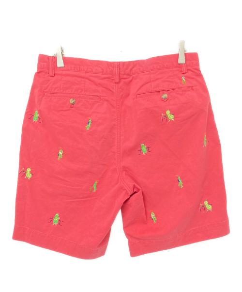 POLO RALPH LAUREN（ポロ・ラルフローレン）POLO RALPH LAUREN (ポロ・ラルフローレン) 刺繍チノショーツ ピンク サイズ:W32の古着・服飾アイテム