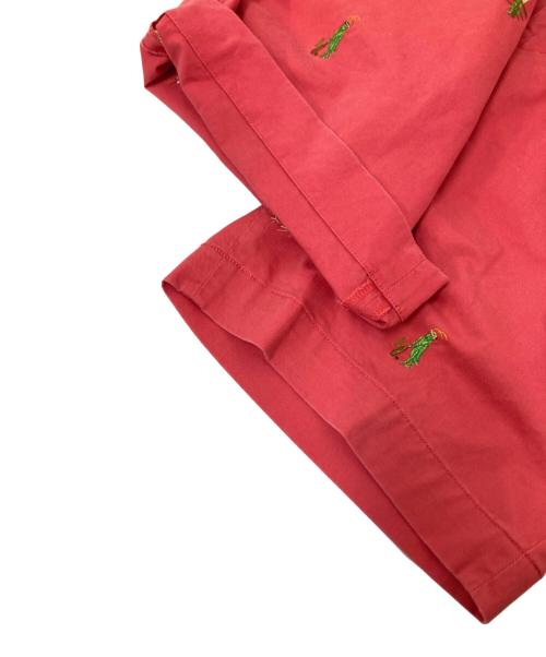 POLO RALPH LAUREN（ポロ・ラルフローレン）POLO RALPH LAUREN (ポロ・ラルフローレン) 刺繍チノショーツ ピンク サイズ:W32の古着・服飾アイテム
