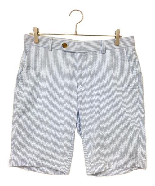 BROOKS BROTHERS（ブルックスブラザーズ）BROOKS BROTHERS (ブルックスブラザーズ) シアサッカ-ストライプショートパンツ ホワイト×ブルー サイズ:W32の古着・服飾アイテム