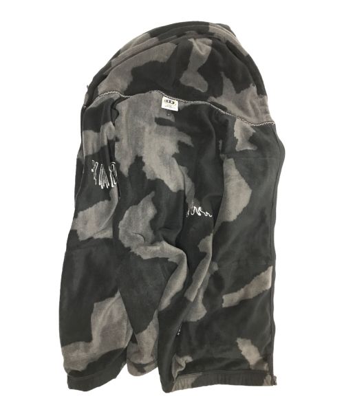 GRMY（グライミー）GRMY (グライミー) BACK AT YOU ALL OVER PRINT POLAR FEEECE ZIP HOODIE ブラック×グレー サイズ:Lの古着・服飾アイテム