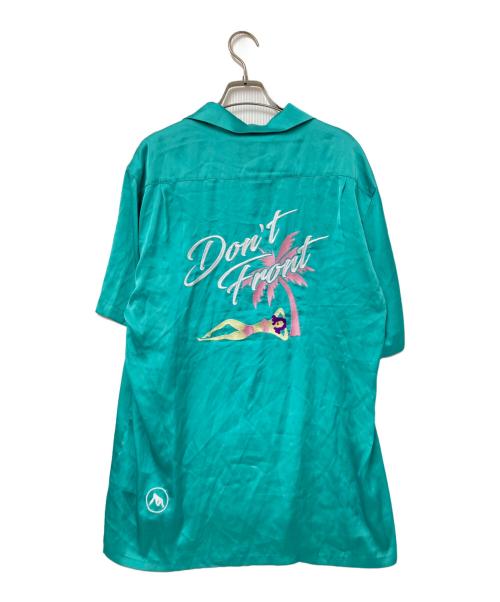 X-LARGE（エクストララージ）X-LARGE (エクストララージ) 半袖サテンシャツ グリーン サイズ:Mの古着・服飾アイテム