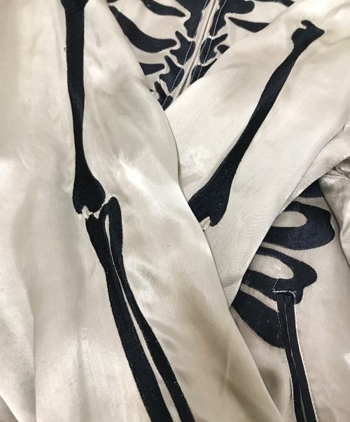 JUNK STAR（ジャンクスター）JUNK STAR (ジャンクスター) スカジャン ブラック×ベージュ サイズ:Lの古着・服飾アイテム