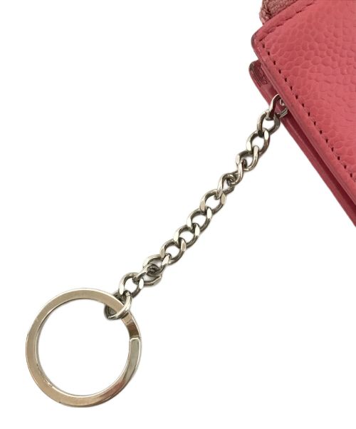 CHANEL（シャネル）CHANEL (シャネル) キャビアスキンココマークコインケース ピンク サイズ:下記参照の古着・服飾アイテム