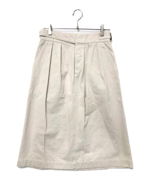 MHL（エムエイチエル）MHL (エムエイチエル) デニムグルカスカート アイボリー サイズ:2の古着・服飾アイテム