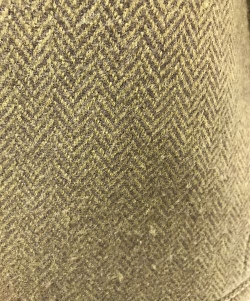 DRIES VAN NOTEN（ドリスヴァンノッテン）DRIES VAN NOTEN (ドリスヴァンノッテン) ヘリンボーンウールコート カーキ サイズ:50の古着・服飾アイテム