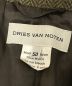中古・古着 DRIES VAN NOTEN (ドリスヴァンノッテン) ヘリンボーンウールコート カーキ サイズ:50：21000円