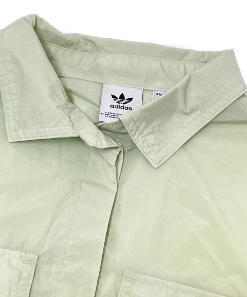 adidas（アディダス）adidas (アディダス) R.Y.V. シャツワンピース グリーン サイズ:Lの古着・服飾アイテム