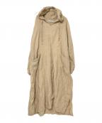 journal standard luxeジャーナルスタンダード ラックス）の古着「リネンシャンブレー フードワンピース」｜ベージュ