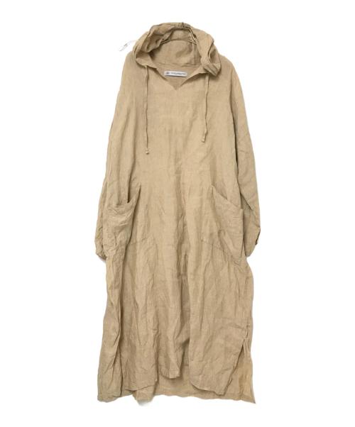 journal standard luxe（ジャーナルスタンダード ラックス）journal standard luxe (ジャーナルスタンダード リュクス) リネンシャンブレー フードワンピース ベージュ サイズ:下記参照の古着・服飾アイテム