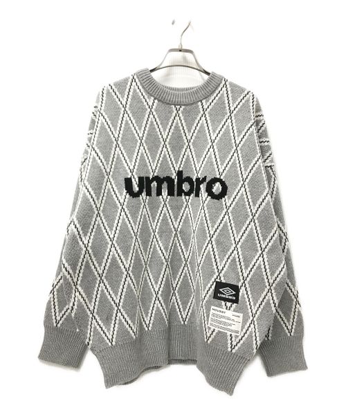 moussy（マウジー）moussy (マウジー) UMBRO (アンブロ) ロゴニット グレー サイズ:FREE 未使用品の古着・服飾アイテム