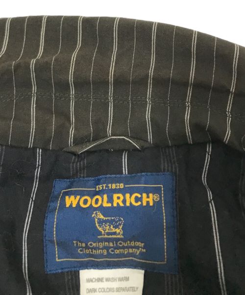 WOOLRICH（ウールリッチ）WOOLRICH (ウールリッチ) ストライプ中綿ジャケット ブラック サイズ:Mの古着・服飾アイテム