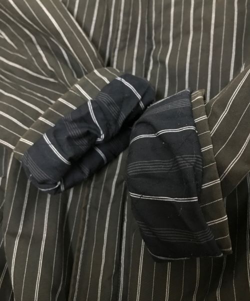 WOOLRICH（ウールリッチ）WOOLRICH (ウールリッチ) ストライプ中綿ジャケット ブラック サイズ:Mの古着・服飾アイテム