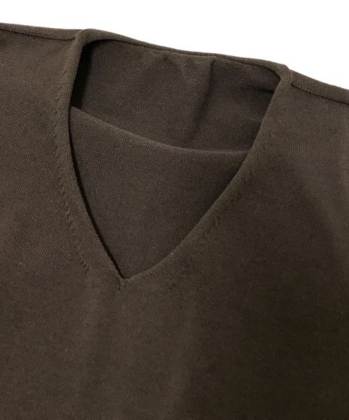 crepuscule（クレプスキュール）crepuscule (クレプスキュール) wholegarment vest ブラウン サイズ:2の古着・服飾アイテム