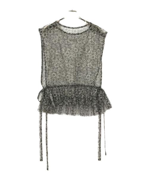 FUMIE=TANAKA（フミエタナカ）FUMIE=TANAKA (フミエタナカ) 総柄ブラウス ブラウン サイズ:下記参照の古着・服飾アイテム