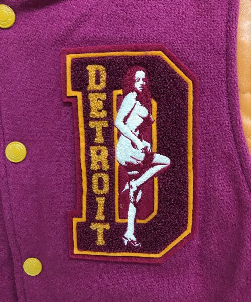 Hysteric Glamour（ヒステリックグラマー）Hysteric Glamour (ヒステリックグラマー) ロゴスタジャン ピンク サイズ:Ｍの古着・服飾アイテム