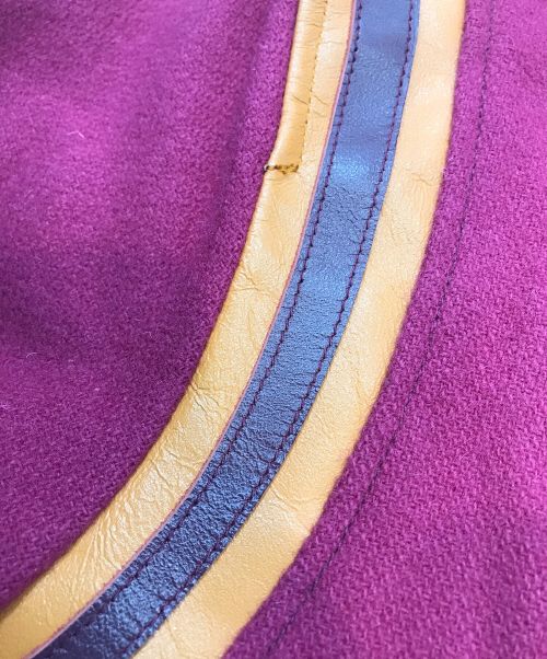 Hysteric Glamour（ヒステリックグラマー）Hysteric Glamour (ヒステリックグラマー) ロゴスタジャン ピンク サイズ:Ｍの古着・服飾アイテム