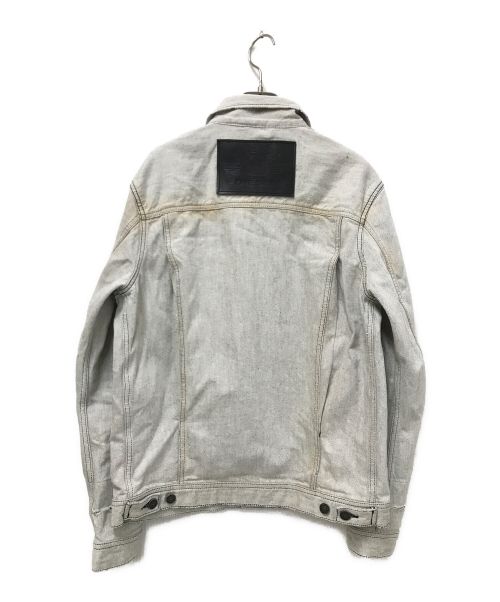 DIESEL（ディーゼル）DIESEL (ディーゼル) バックパッチデザインデニムジャケット グレー サイズ:Sの古着・服飾アイテム