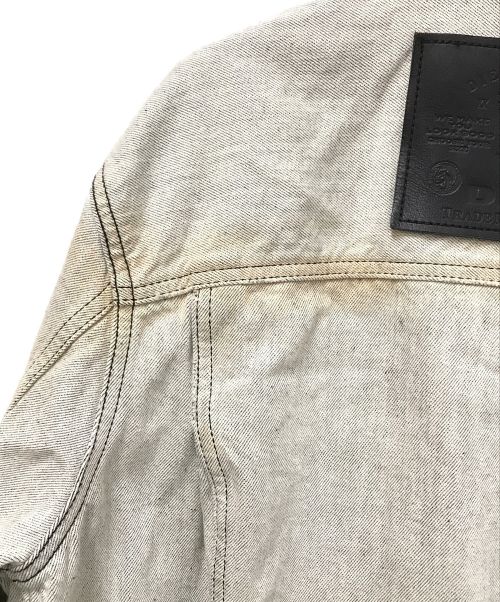 DIESEL（ディーゼル）DIESEL (ディーゼル) バックパッチデザインデニムジャケット グレー サイズ:Sの古着・服飾アイテム