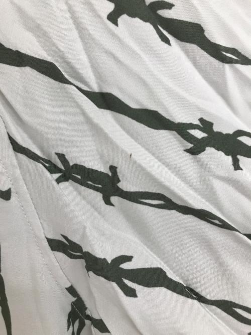 COTTON PAN（コットンパン）COTTON PAN (コットンパン) 総柄シャツ ホワイト×グリーン サイズ:4の古着・服飾アイテム