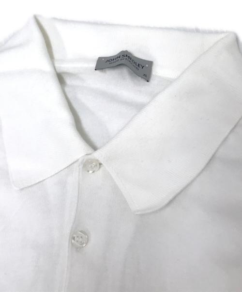 JOHN SMEDLEY（ジョンスメドレー）JOHN SMEDLEY (ジョンスメドレー) ポロシャツ ホワイト サイズ:XLの古着・服飾アイテム