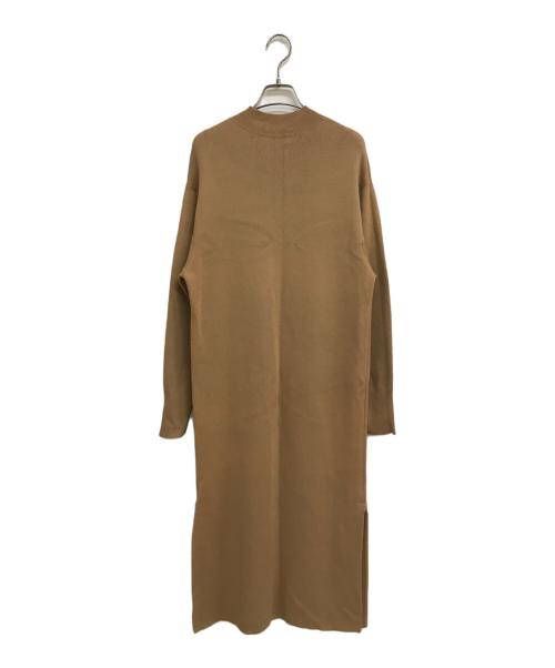 CABAN（キャバン）CABAN (キャバン) コットンカシミヤ ハイネックワンピース ブラウン サイズ:Sの古着・服飾アイテム
