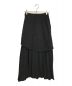 RIM.ARK (リムアーク) ハーフプリーツロングスカート ブラック サイズ:36：4000円
