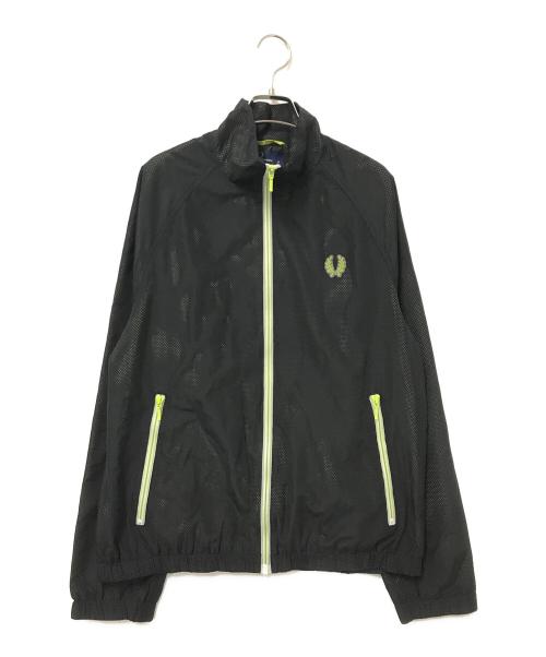 FRED PERRY（フレッドペリー）FRED PERRY (フレッドペリー) メッシュジップアップナイロンジャケット ブラック サイズ:Mの古着・服飾アイテム