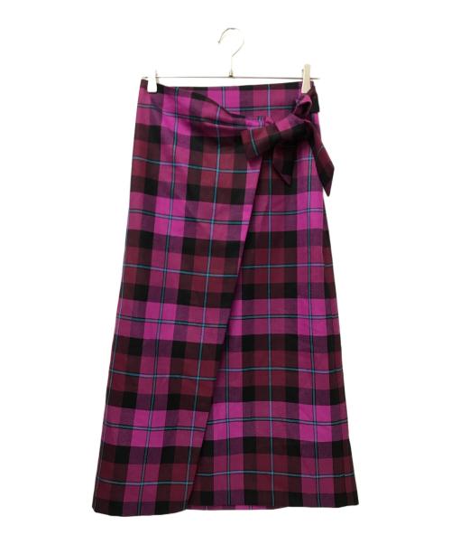 Hampstead（ハムステッド）Hampstead (ハムステッド) O'NEIL OF DUBLIN (オニールオブダブリン) WRAP PENCIL TIE-STRING SKIRT ピンク サイズ:US:8 未使用品の古着・服飾アイテム