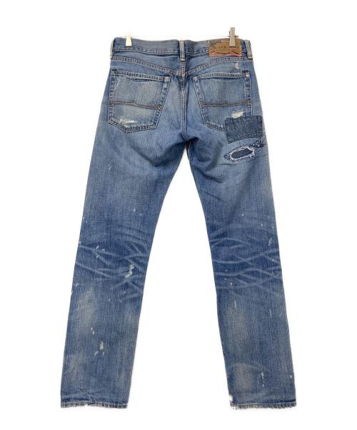 Denim & Supply Ralph Lauren（デニム＆サプライ ラルフローレン）Denim & Supply Ralph Lauren (デニム＆サプライ ラルフローレン) ダメージリペアデニムパンツ インディゴ サイズ:W32の古着・服飾アイテム