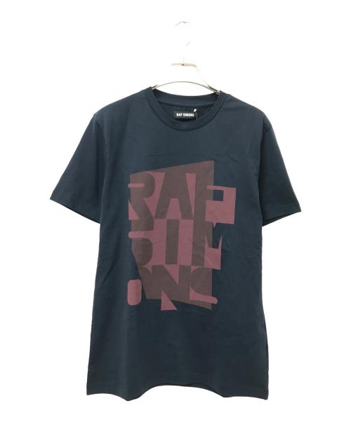 RAF SIMONS（ラフシモンズ）RAF SIMONS (ラフシモンズ) プリントTシャツ ブラック サイズ:44 未使用品の古着・服飾アイテム