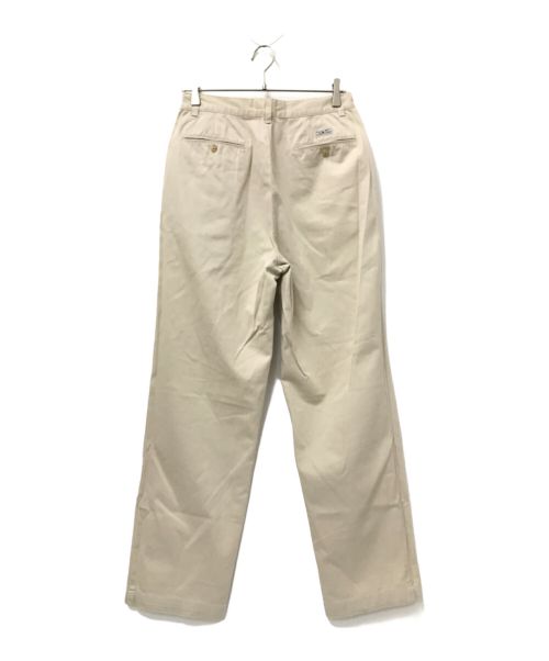 POLO RALPH LAUREN（ポロ・ラルフローレン）POLO RALPH LAUREN (ポロ・ラルフローレン) タックチノパンツ ベージュ サイズ:W30の古着・服飾アイテム