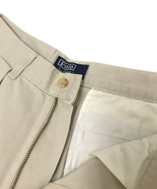 POLO RALPH LAUREN（ポロ・ラルフローレン）POLO RALPH LAUREN (ポロ・ラルフローレン) タックチノパンツ ベージュ サイズ:W30の古着・服飾アイテム