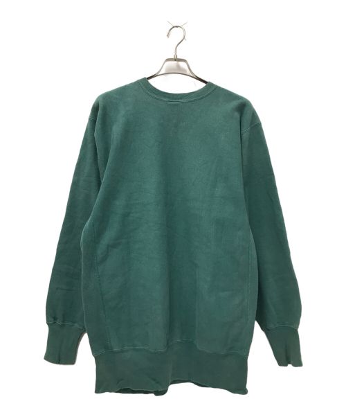Champion REVERSE WEAVE（チャンピオン リバース ウィーブ）Champion REVERSE WEAVE (チャンピオン リバース ウィーブ) 90's目ありクルーネックスウェット グリーン サイズ:XXLの古着・服飾アイテム