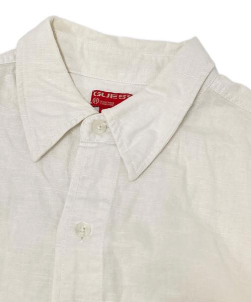 GUESS（ゲス）GUESS (ゲス) 90‘Sリネンシャツ ホワイト サイズ:Lの古着・服飾アイテム