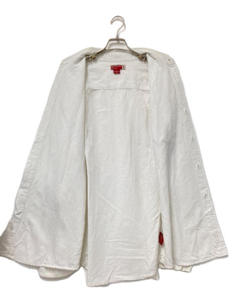 GUESS（ゲス）GUESS (ゲス) 90‘Sリネンシャツ ホワイト サイズ:Lの古着・服飾アイテム