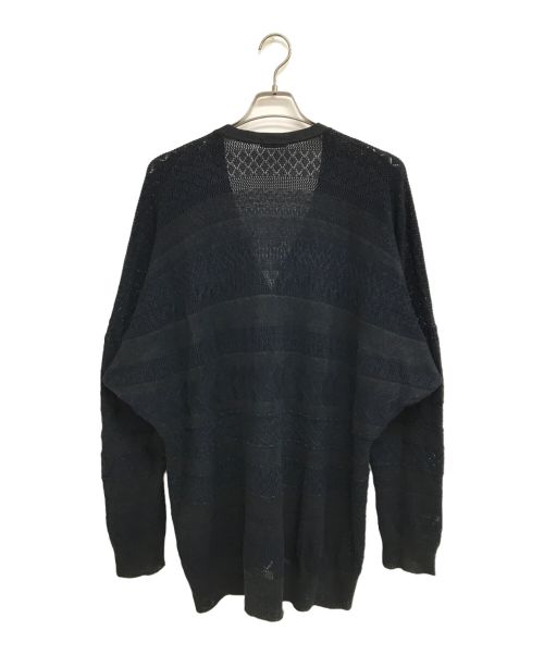 LAD MUSICIAN（ラッドミュージシャン）LAD MUSICIAN (ラッドミュージシャン) コットンリネンカーディガン ブラック サイズ:44の古着・服飾アイテム