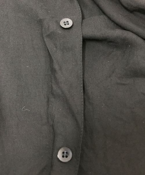 GOOUCH（グーチ）GOOUCH (グーチ) 刺繍レーヨンシャツ ブラック サイズ:Mの古着・服飾アイテム