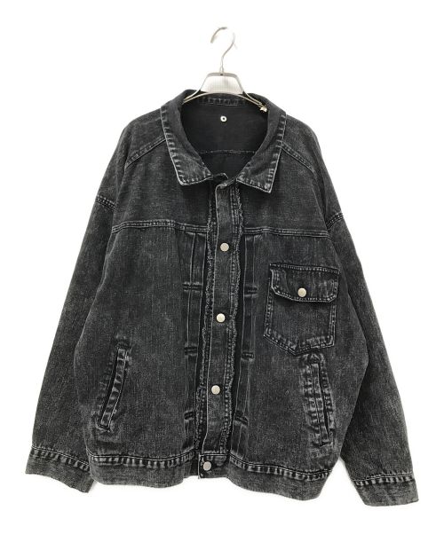 ADRER（アドラー）ADRER (アドラー) 13.5oz vintage over denim jacket ブラック サイズ:Sの古着・服飾アイテム