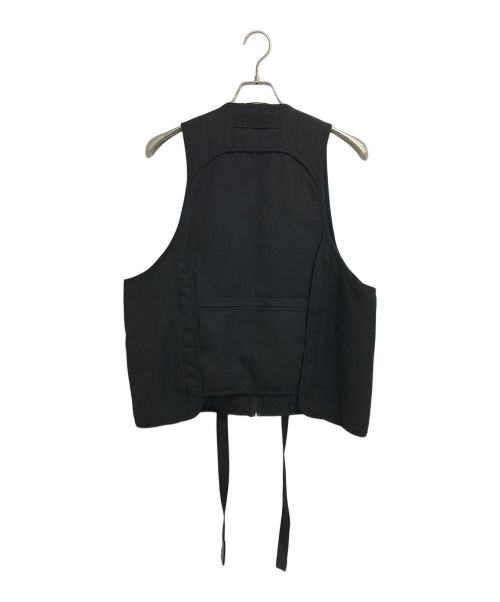 1017 ALYX 9SM（テンセブンティーン アリクス ナインエスエム）1017 ALYX 9SM (アリクス) ストライプベルトベスト ブラック サイズ:Lの古着・服飾アイテム