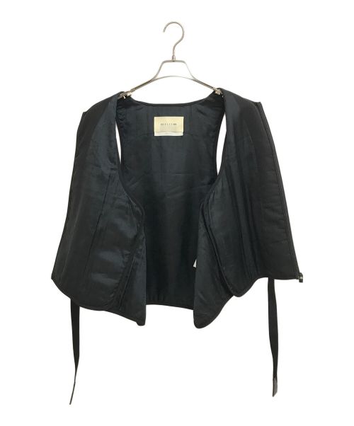 1017 ALYX 9SM（テンセブンティーン アリクス ナインエスエム）1017 ALYX 9SM (アリクス) ストライプベルトベスト ブラック サイズ:Lの古着・服飾アイテム