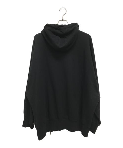 GROUND Y（グラウンドワイ）GROUND Y (グラウンドワイ) MINI PILE LINING INVERTED V PARKA ブラック サイズ:3の古着・服飾アイテム