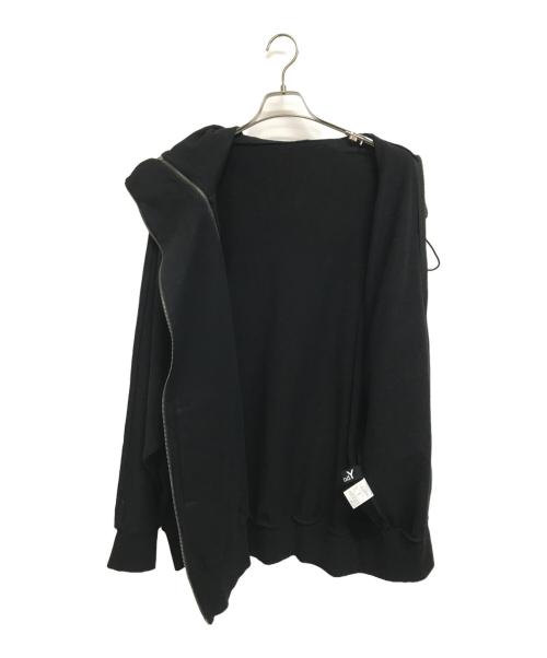 GROUND Y（グラウンドワイ）GROUND Y (グラウンドワイ) MINI PILE LINING INVERTED V PARKA ブラック サイズ:3の古着・服飾アイテム