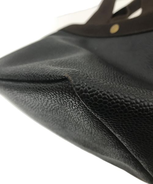 Herve Chapelier（エルベシャプリエ）Herve Chapelier (エルベシャプリエ) 船形レザートートバック707GP ノワールの古着・服飾アイテム