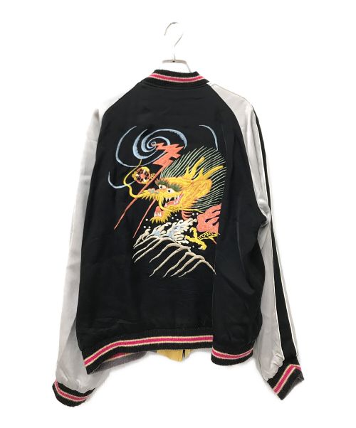 テーラー東洋（テーラートウヨウ）テーラー東洋 (テーラートウヨウ) Early 1950s Style Acetate Souvenir Jacket ブラック×イエロー サイズ:特大の古着・服飾アイテム