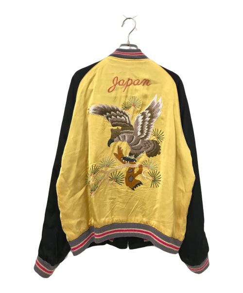 テーラー東洋（テーラートウヨウ）テーラー東洋 (テーラートウヨウ) Early 1950s Style Acetate Souvenir Jacket ブラック×イエロー サイズ:特大の古着・服飾アイテム