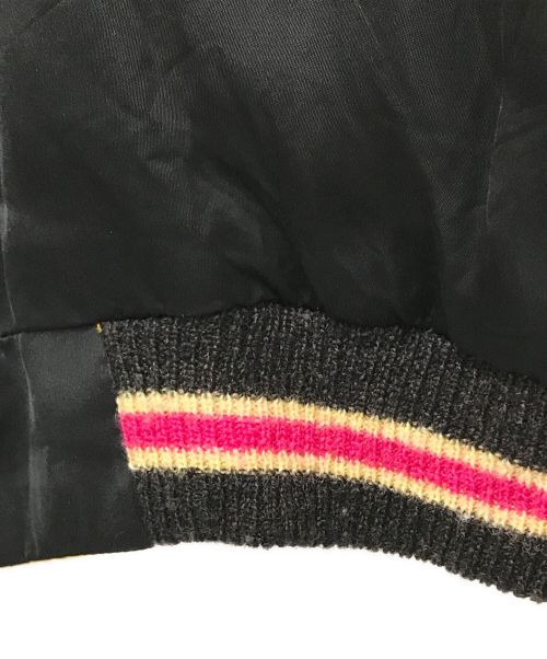 テーラー東洋（テーラートウヨウ）テーラー東洋 (テーラートウヨウ) Early 1950s Style Acetate Souvenir Jacket ブラック×イエロー サイズ:特大の古着・服飾アイテム