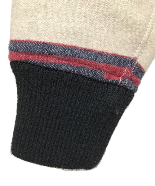 CAL O LINE（キャルオーライン）CAL O LINE (キャルオーライン) ブランケットジャッケット グレー×レッド サイズ:Mの古着・服飾アイテム