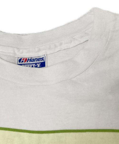 Hanes（ヘインズ）Hanes (ヘインズ) 80‘SプリントTシャツ ホワイト サイズ:XLの古着・服飾アイテム